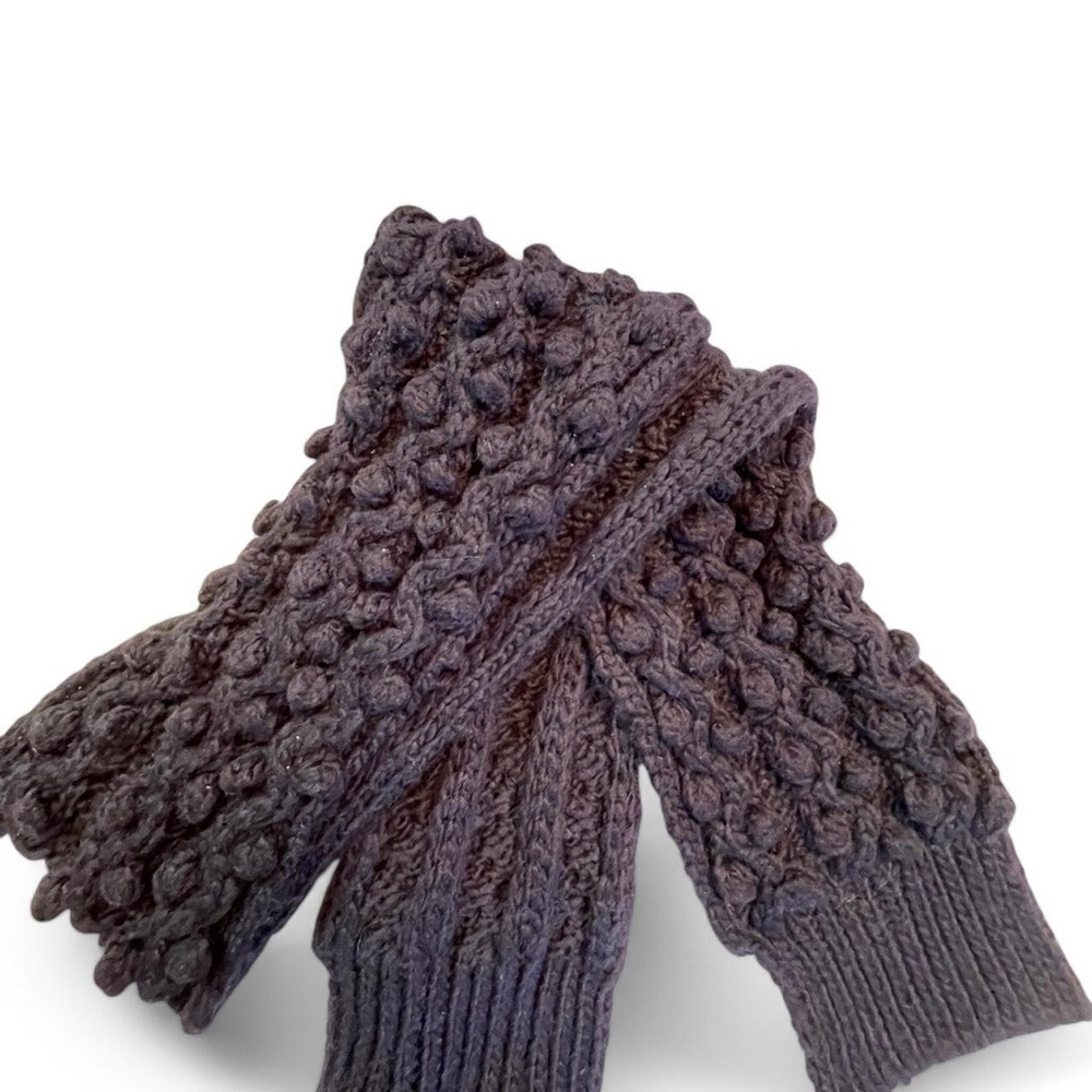 Chunky Knit Navy Blue Scarf